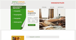 Desktop Screenshot of hangszigeteles.duplo-duplex.hu